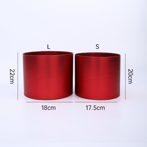 Caja cilíndrica x2pcs L:22x18cm S:20x17.5cm. B.JSSLMYT