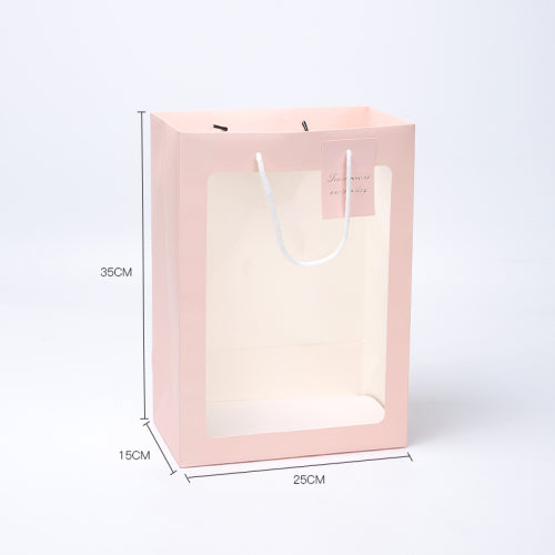 Funda de regalo con ventana 25x15x35cm. HB.SXKCD
