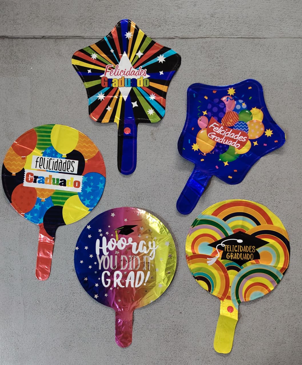 Paq. 10 globos 10" Graduación. GA10