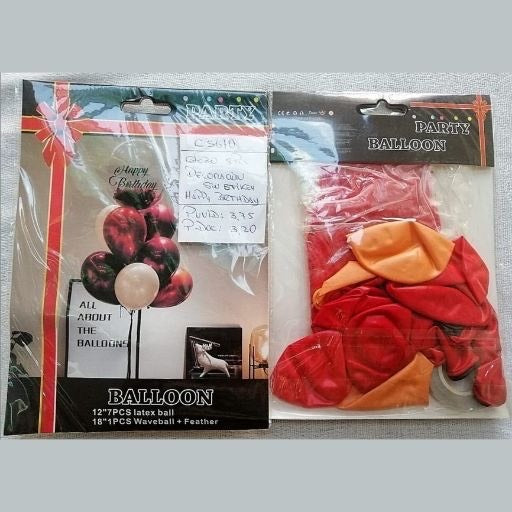 Set de globos para decoración 8pcs R12 globo burbuja 18". G5610