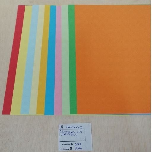 Cartulinas A4 10pcs. 24224YJ