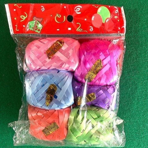 Tiras para globos 6pcs 10mx5mm. 2531