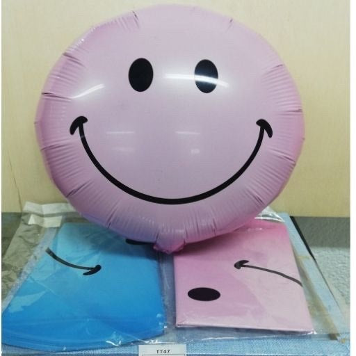 Globo carita feliz 18" con portaglobo. TT47