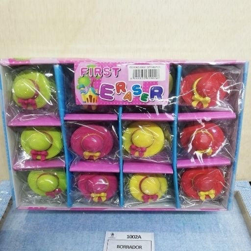 Borrador armable con forma de sombrero. 1002A