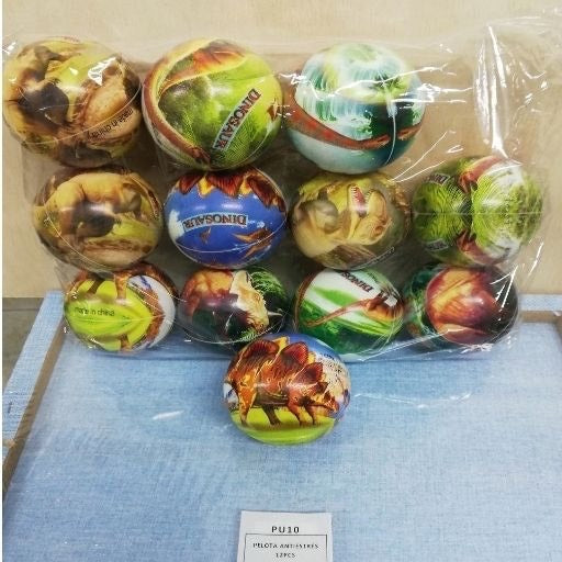 Pelota antiestrés dinosaurios. PU10