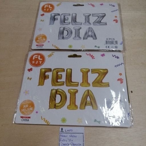 Globos frase feliz día 16". LM051