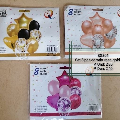 Set de globos 8pcs. SG801
