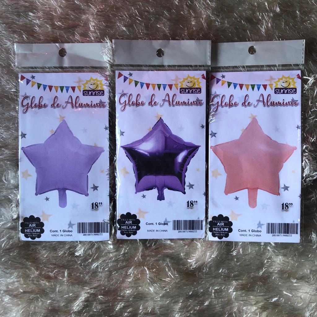 Globo en forma de estrella 18". GE001