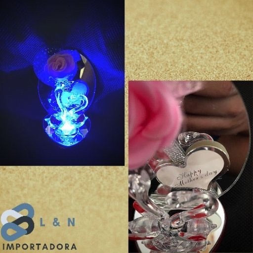 Adorno peq. con luz happy mother's day cajita 11*7,5cm. 16121511