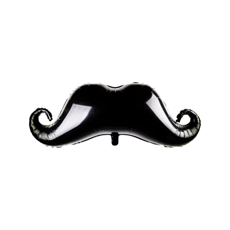 Globo bigote pequeño x10 con portaglobo. GA10B