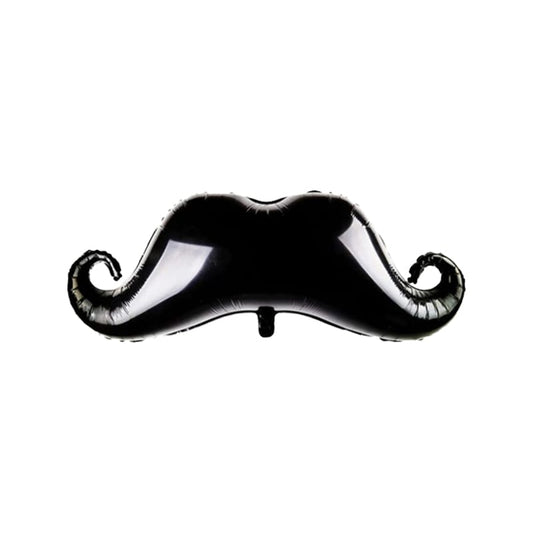 Globo bigote pequeño x10 con portaglobo. GA10B