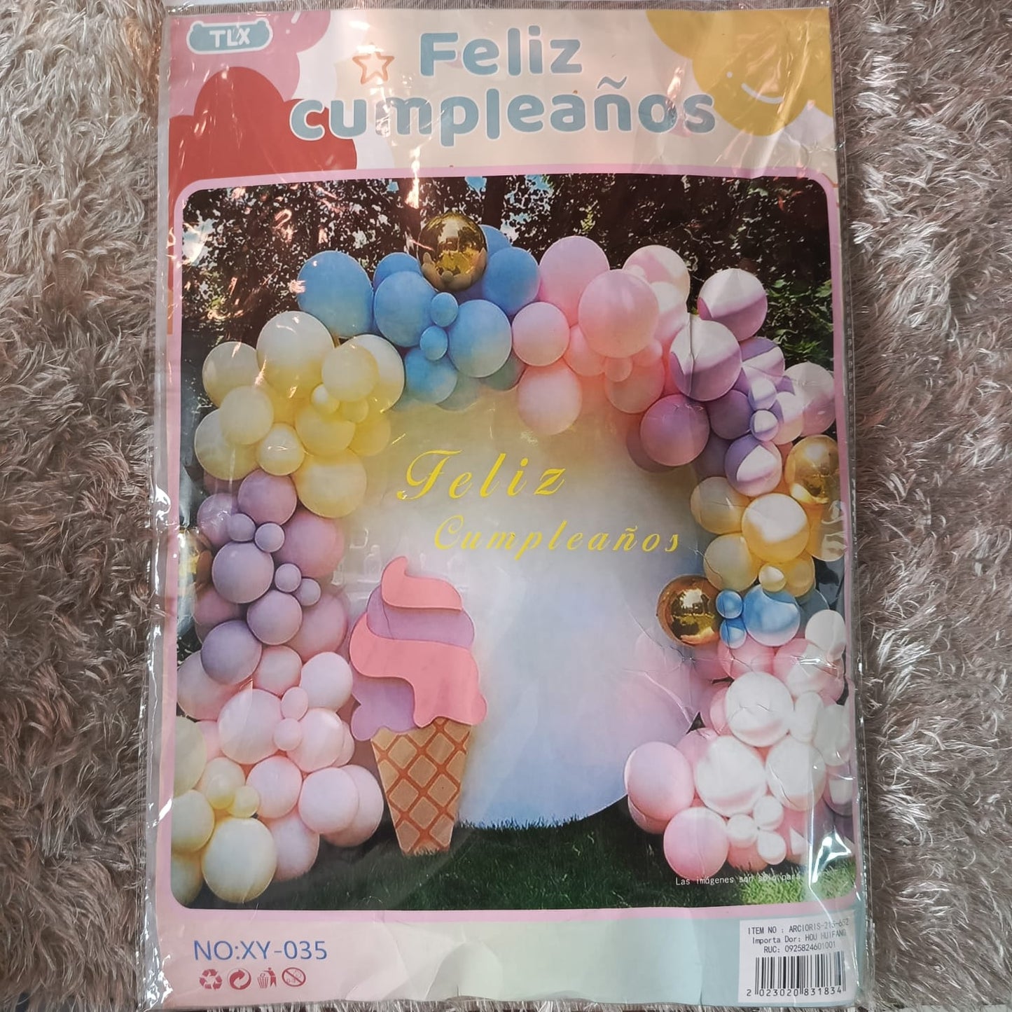 Set de Globos decoración completa Feliz cumpleaños. 215652