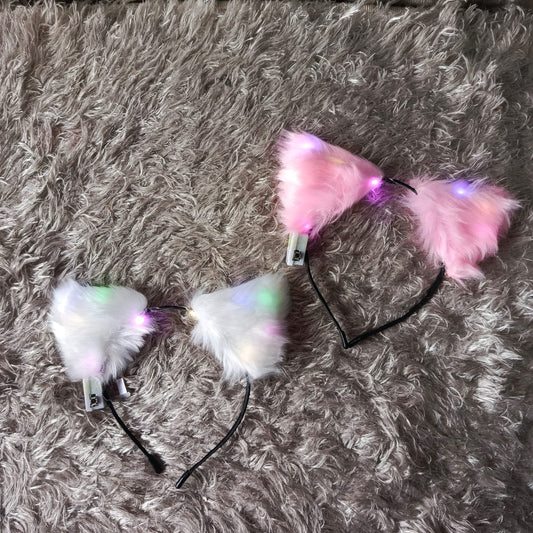 Diadema de gatito con luz. DG75