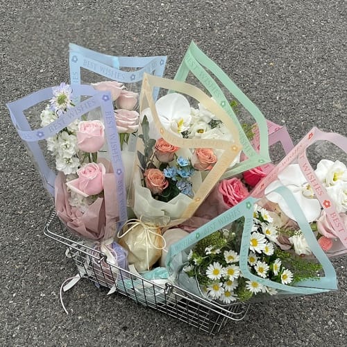 Capuchón para flores (28+9)x44cm 50pcs. P.DSD44