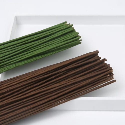 Palillo metal x50 forrado para flores 2mmx40cm. B.HGTS