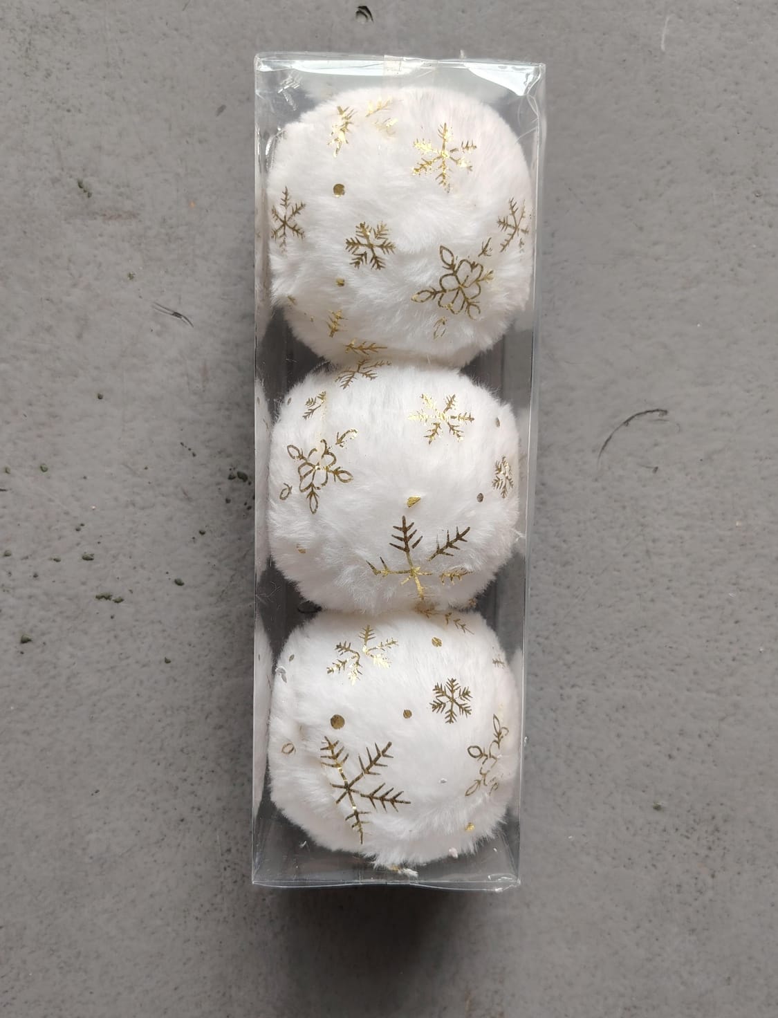 Set esferas bombillos navideños 3pcs 8cm. NAV72