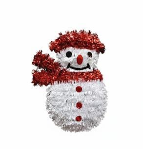 Adorno Muñeco de Nieve 30x20cm. NAV26