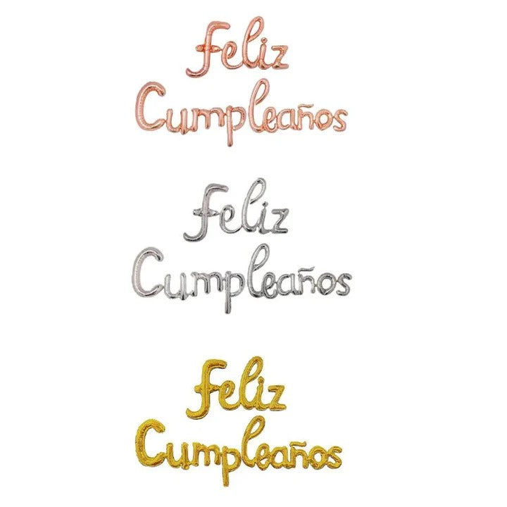 Globos frase feliz cumpleaños. 05180