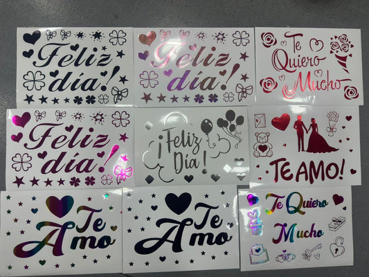 Stickers para globos (viniles). STK20