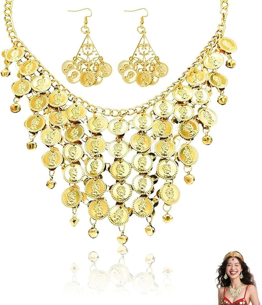Collar y aretes de Gitana. GJ588