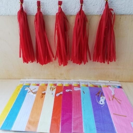 Guirnaldas pompones de papel 5pcs. DL17