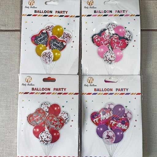 Set de globos de amor 8pcs. 9862