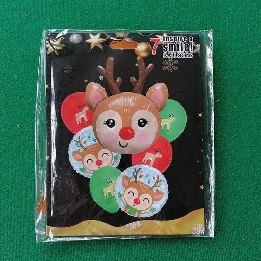 Set de globos navidad 7pcs Reno. 202107058