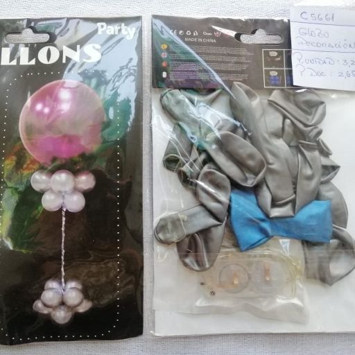 Globos para decoración con luces. C5661