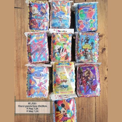 Charoles grandes 4pcs. 28*20cm. RT_F001