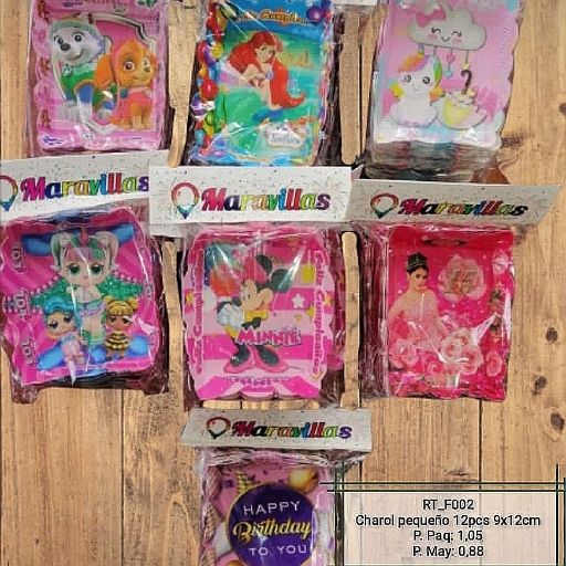Charoles pequeños 12pcs. 12*9cm. RT_F002