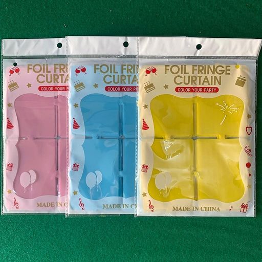 Cortina cuadrada tipo panel colores pastel. CF0042