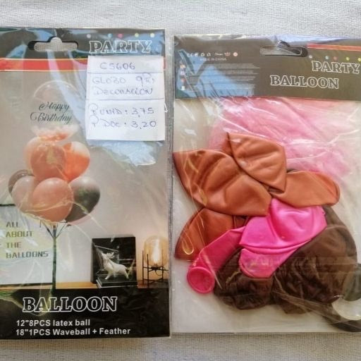 Set de globos para decoración 9pcs. C5606