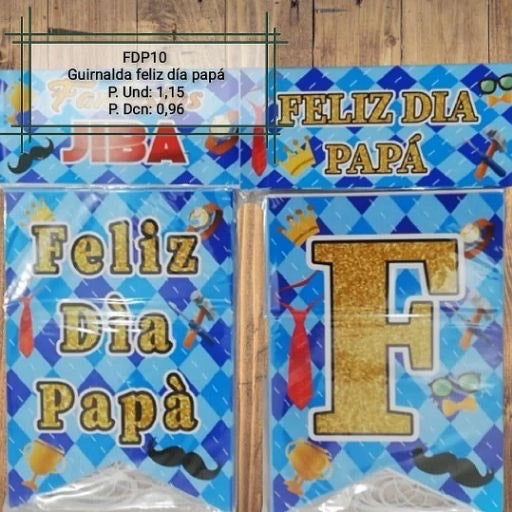 Guirnalda Feliz Día Papá. FDP10
