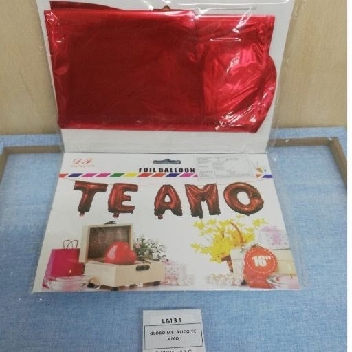 Globos frase te amo 16". LM31
