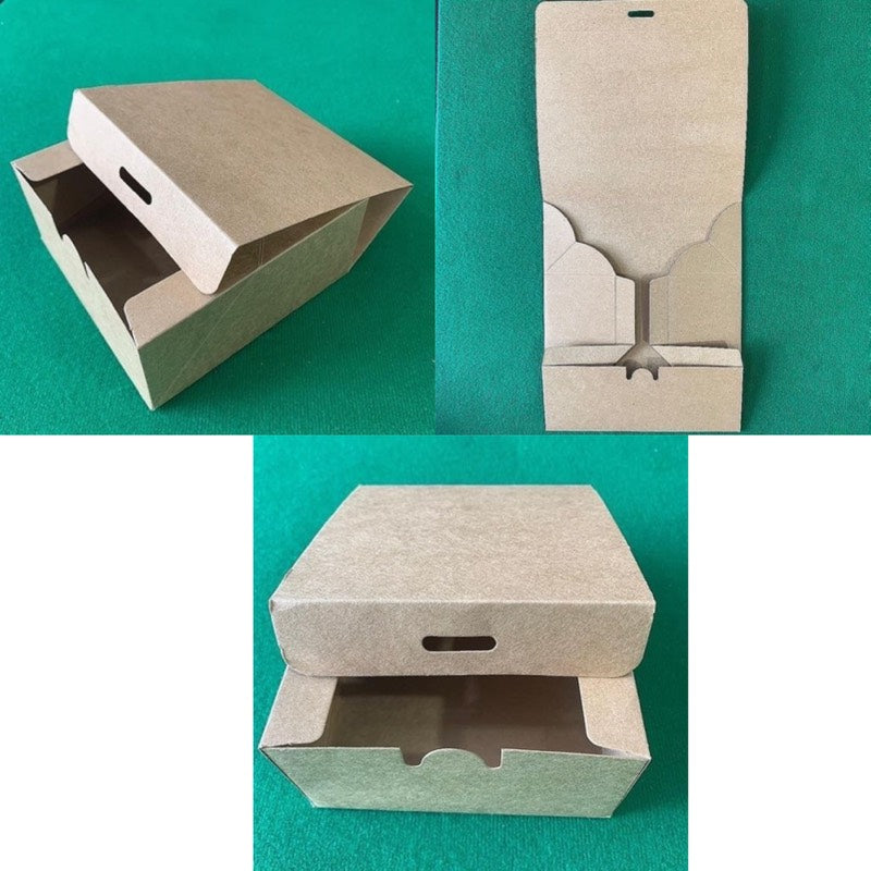 Caja rectangular grande de manila 27,5x21,5x8,5cm. G218