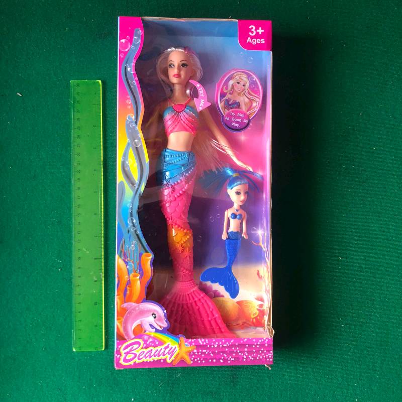 Muñeca sirena con bebé. 2088C