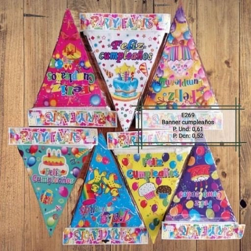 Banderín de cumpleaños. E269