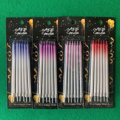 Velas largas bicolor 6pcs. 13156