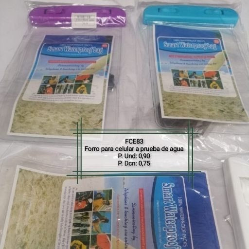 Forro para celular a prueba de agua. FCE83