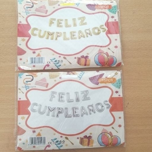 Globos frase feliz cumpleaños. 05135
