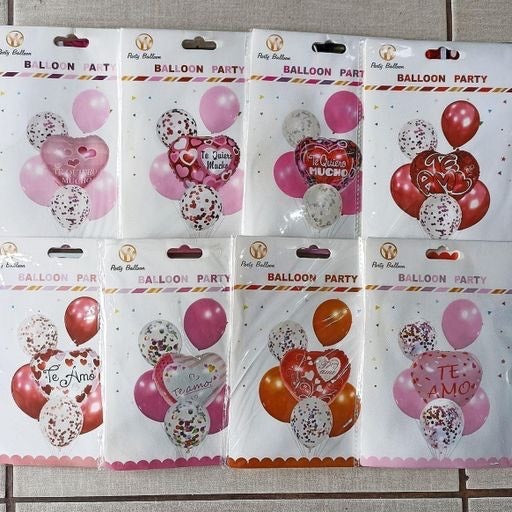 Set de globos de amor 6pcs. 9877