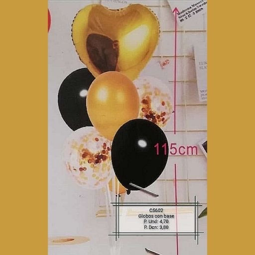 Globos para decoración con base 7pcs. C5602