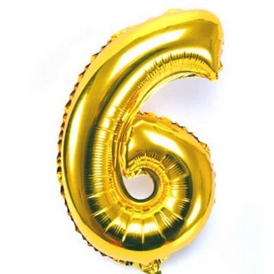 Paquete de globos con forma de números 16". P051