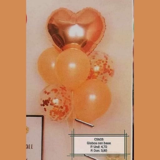 Globos para decoración con base. C5603