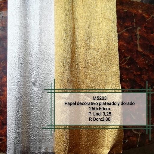 Rollo de papel decorativo 260x50cm. M5203