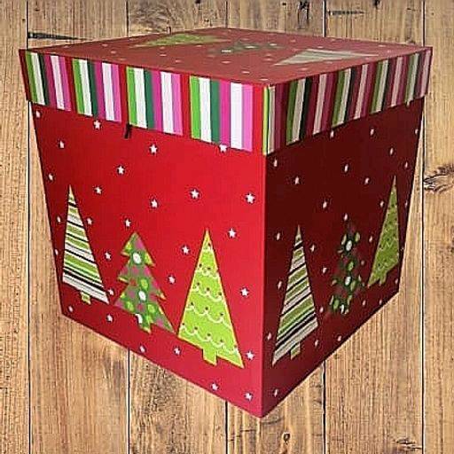 Caja de regalo navidad extra grande 30x30cm. 5006XL