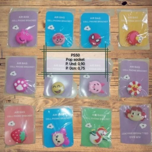 Pop socket distintos diseños con luz. PS50