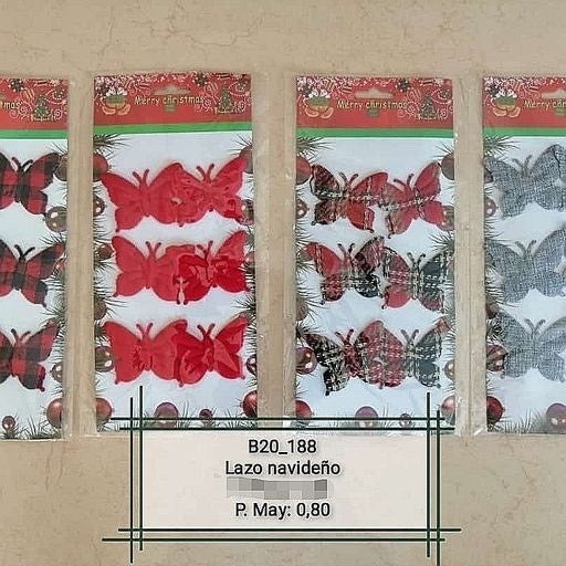 Blíster lazos pequeños mariposa 6pcs. B20708188