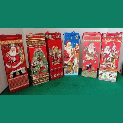Funda de regalo para botella navidad 36x12x9cm. B2070848