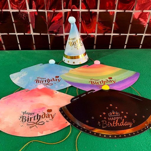 Bonete happy birthday 18cm. BON162